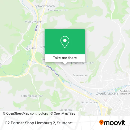 O2 Partner Shop Homburg 2 map