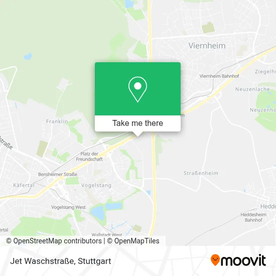 Jet Waschstraße map