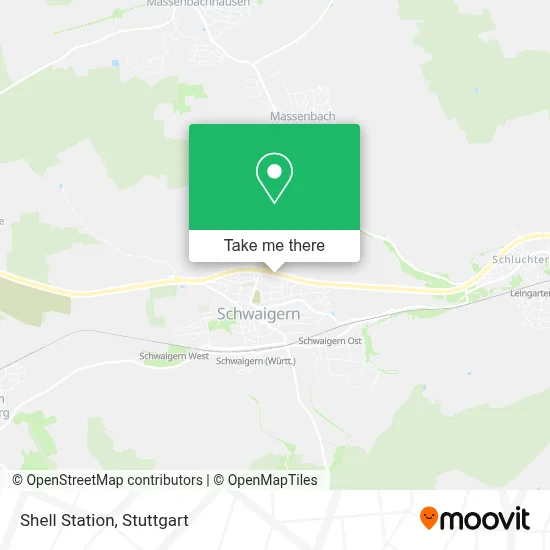 Shell Station map