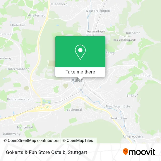 Gokarts & Fun Store Ostalb map