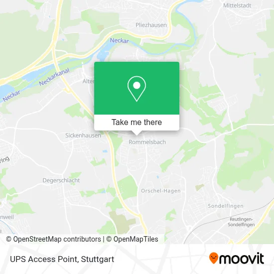 Ups Access Point map
