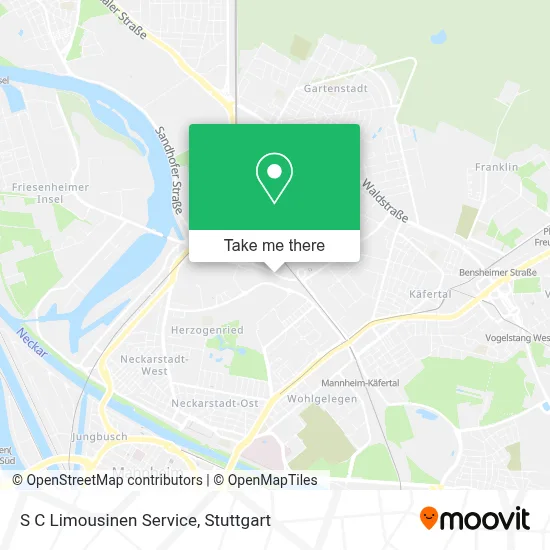 S C Limousinen Service map