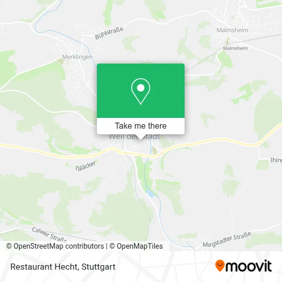 Restaurant Hecht map