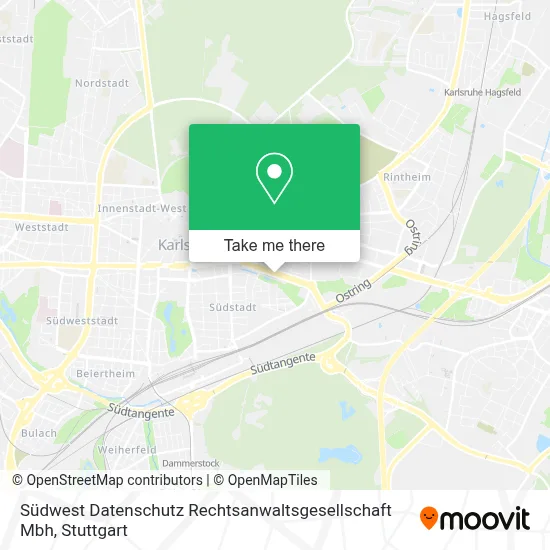 Südwest Datenschutz Rechtsanwaltsgesellschaft Mbh map