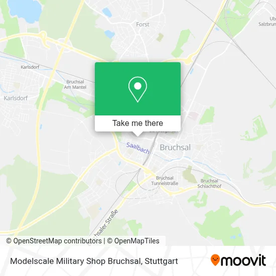 Modelscale Military Shop Bruchsal map