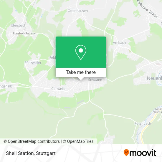 Shell Station map