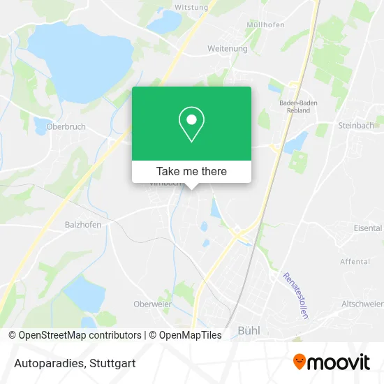 Autoparadies map
