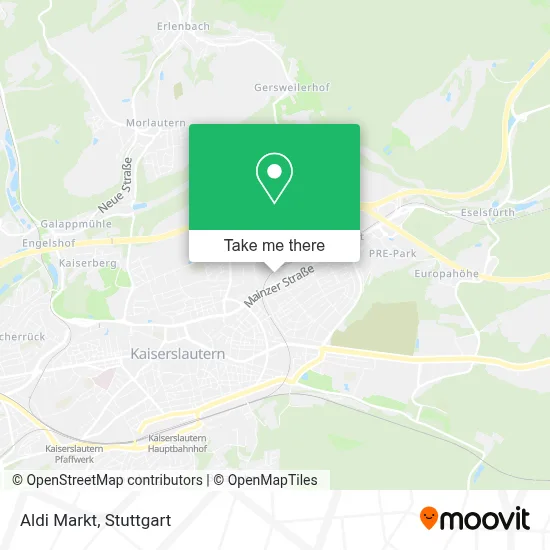 Aldi Markt map