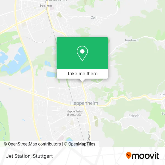 Jet Station map