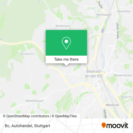 Bc, Autohandel map