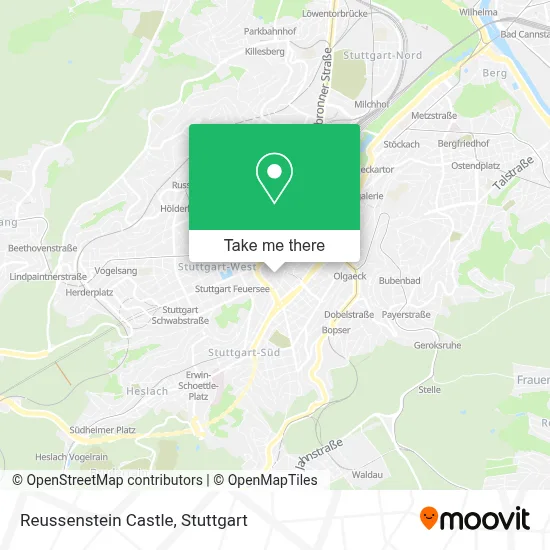 Reussenstein Castle map