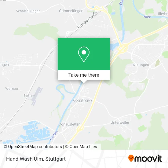 Hand Wash Ulm map