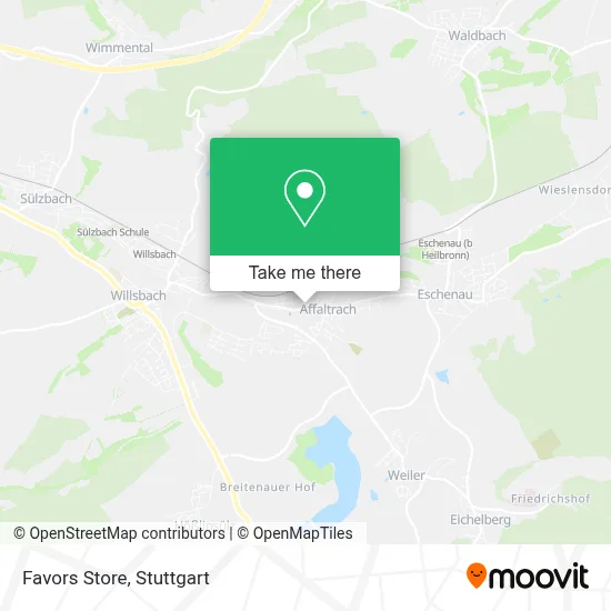 Favors Store map