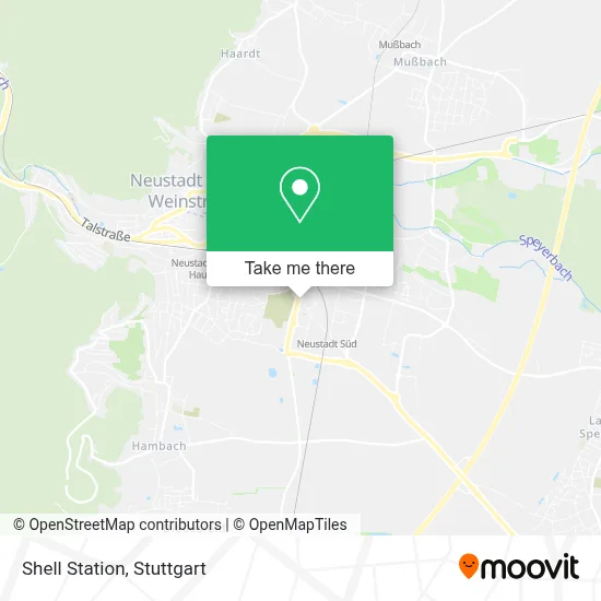 Shell Station map