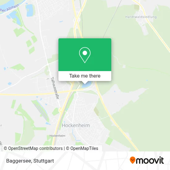 Baggersee map