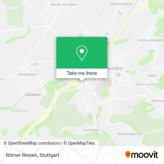 Römer Reisen map