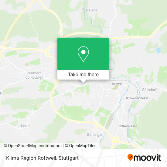 Klima Region Rottweil map