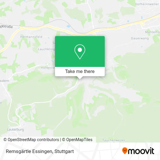 Remsgärtle Essingen map