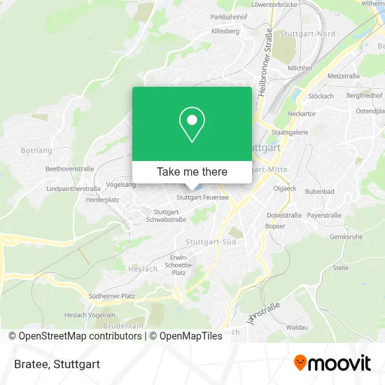Bratee map