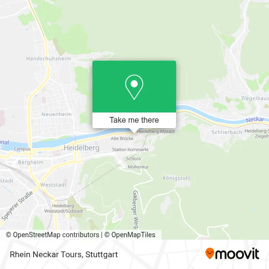 Rhein Neckar Tours map