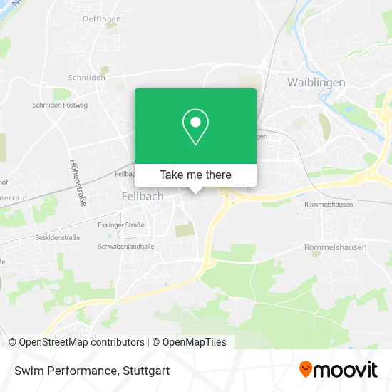 Swim Performance map