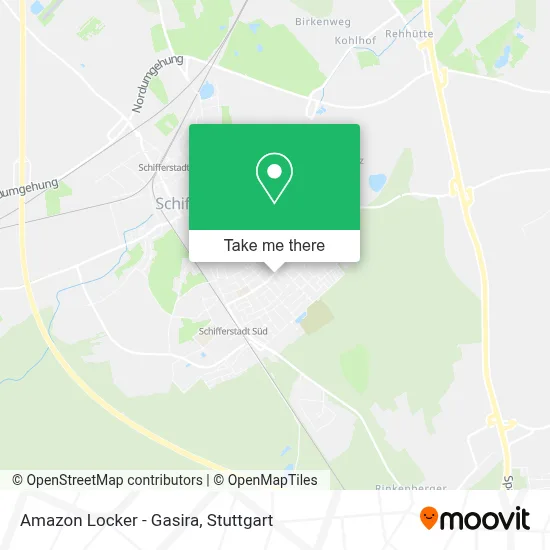 Amazon Locker - Gasira map