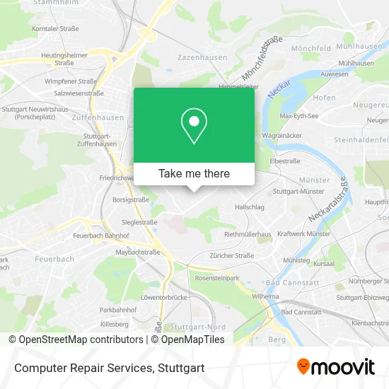 Computer Repair Services map