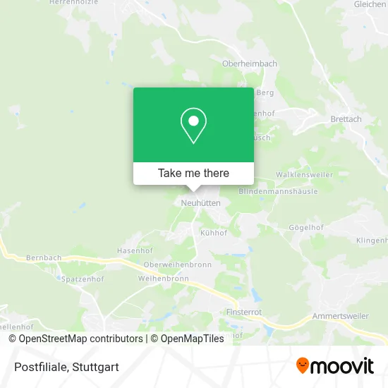Postfiliale map
