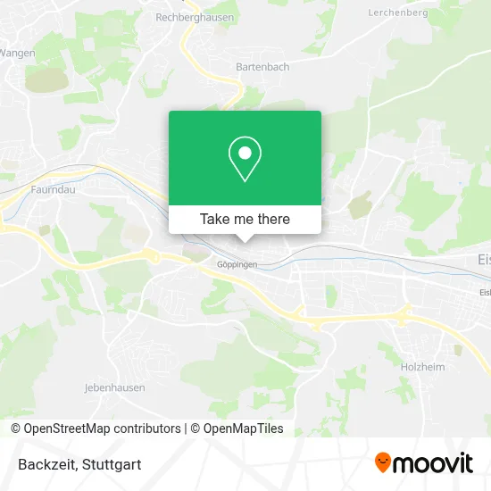 Backzeit map