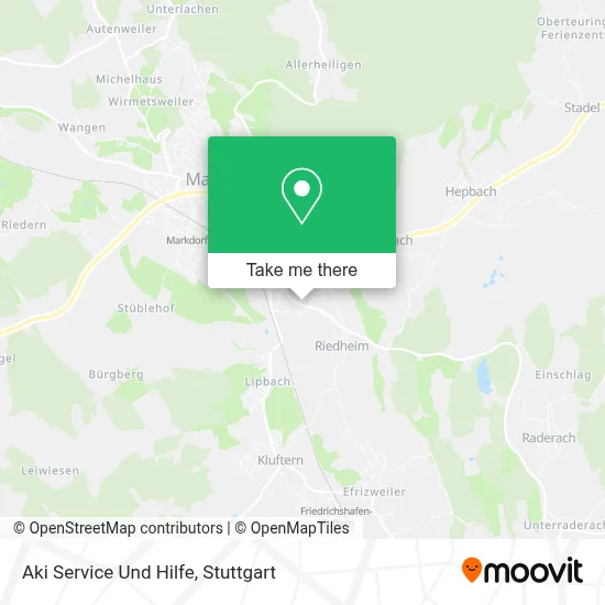 Aki Service Und Hilfe map