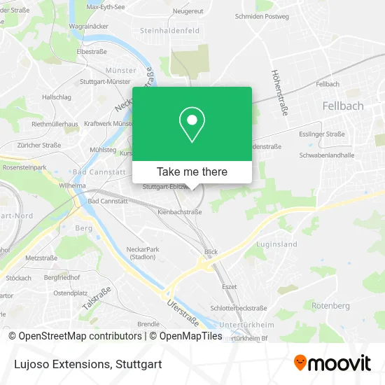 Lujoso Extensions map