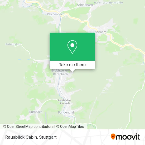 Rausblick Cabin map