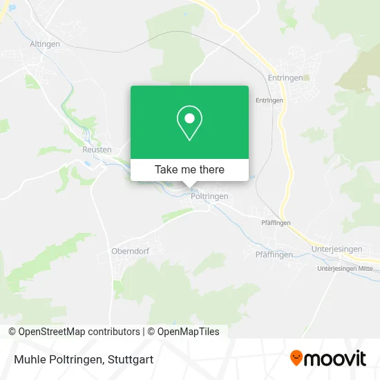 Muhle Poltringen map