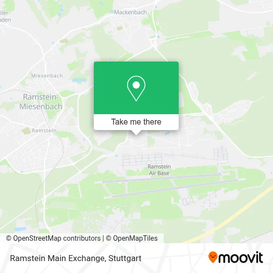 Ramstein Main Exchange map