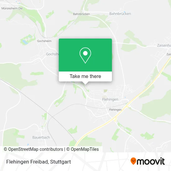 Flehingen Freibad map