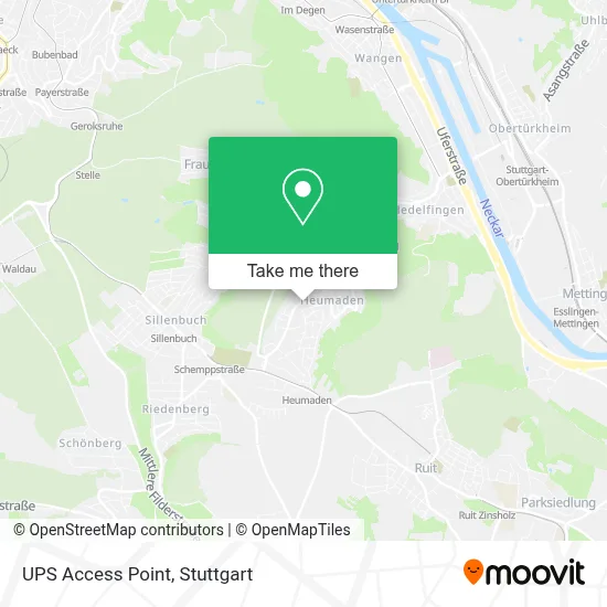 Ups Access Point map