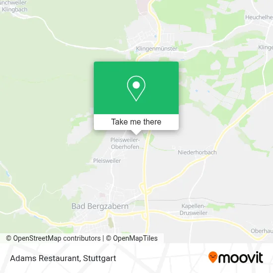 Adams Restaurant map