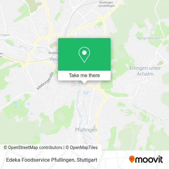 Edeka Foodservice Pfullingen map