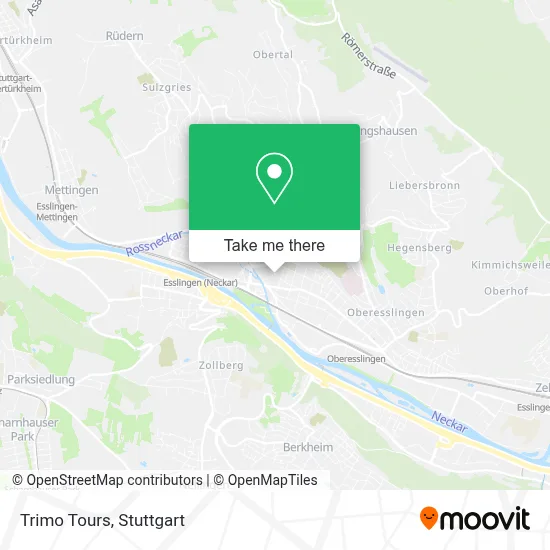 Trimo Tours map