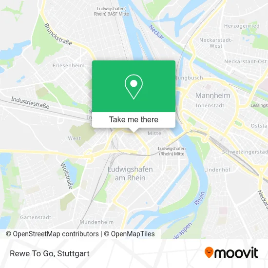 Rewe To Go map