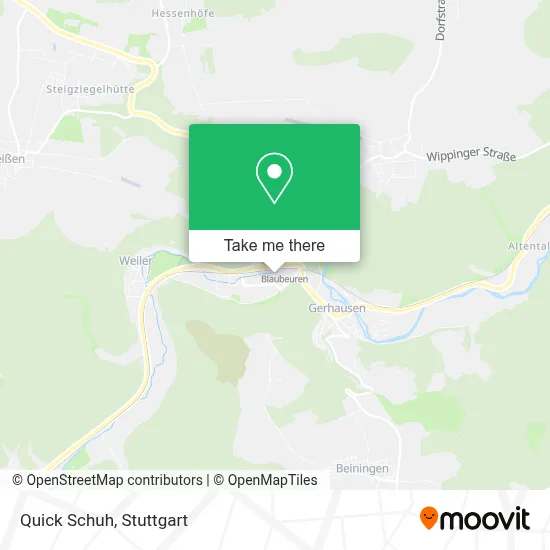 Quick Schuh map