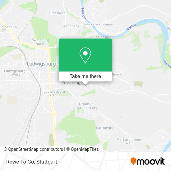 Rewe To Go map