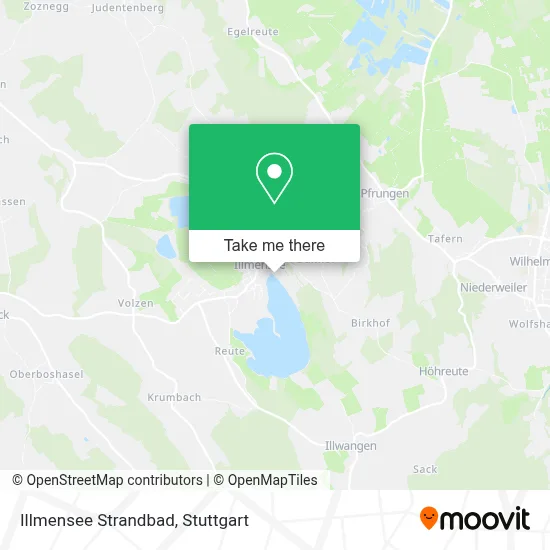 Illmensee Strandbad map