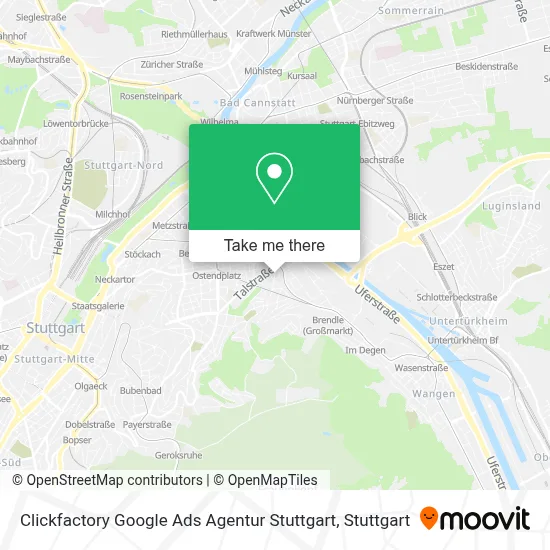Clickfactory Google Ads Agentur Stuttgart map