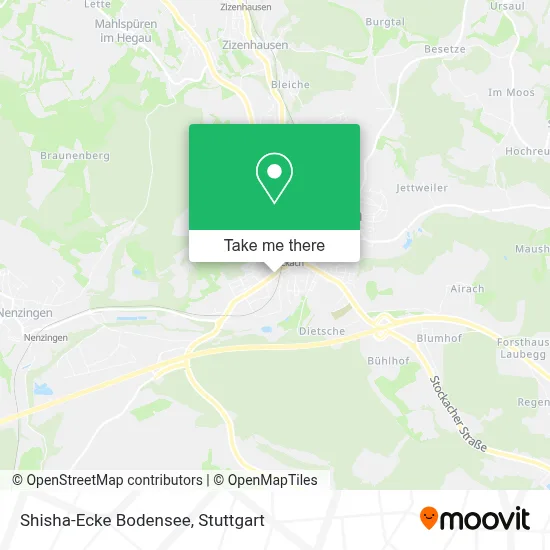 Shisha-Ecke Bodensee map