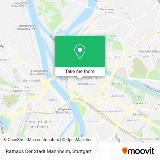 Rathaus Der Stadt Mannheim map