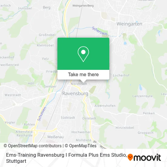 Ems-Training Ravensburg I Formula Plus Ems Studio map