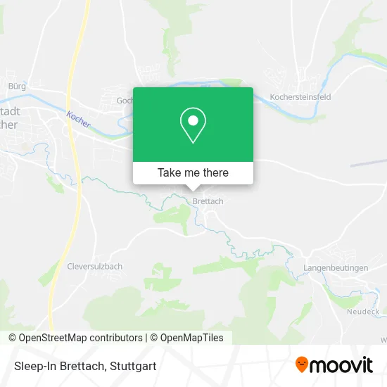 Sleep-In Brettach map