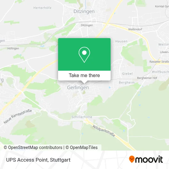 Ups Access Point map