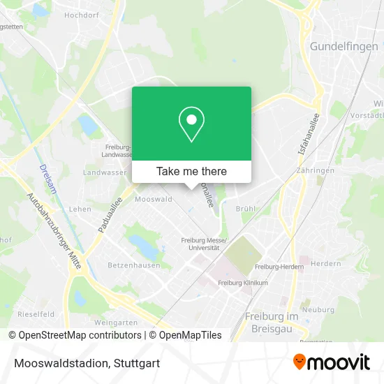 Mooswaldstadion map